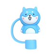 thumbnail image 1 of Binwennn plus plus Tube Neon Colorful Silicone Cartoon Straw Caps And Reusable Drink Covers For Kids, 1 of 4