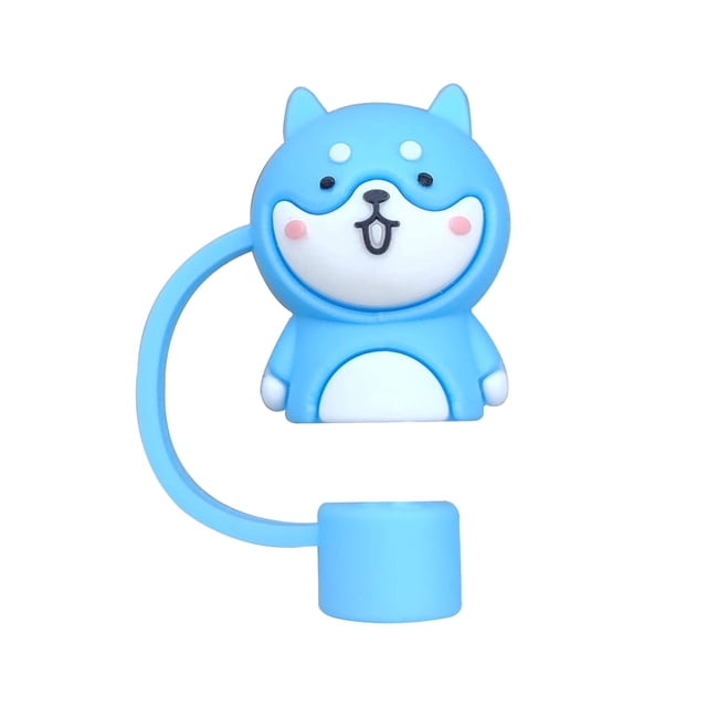Binwennn plus plus Tube Neon Colorful Silicone Cartoon Straw Caps And Reusable Drink Covers For Kids