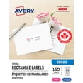 thumbnail image 1 of Avery White Rectangle Labels with Sure Feed Technology, Easy Peel, 1" x 2 ⅝", for Laser and Inkjet Printers - 28920, 1 of 10