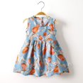 thumbnail image 1 of LOVZFMLL Jupe Princesse d'Été Sans Manches pour Filles, à Volants, en Dentelle, Col Rond, Broderie, en Maille, avec Nœud, 1 of 3