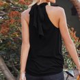 thumbnail image 3 of Birdeem Mode Femme Blouse Sans Manches Col Roulé Unie T-Shirt Tops d'Été, 3 of 9