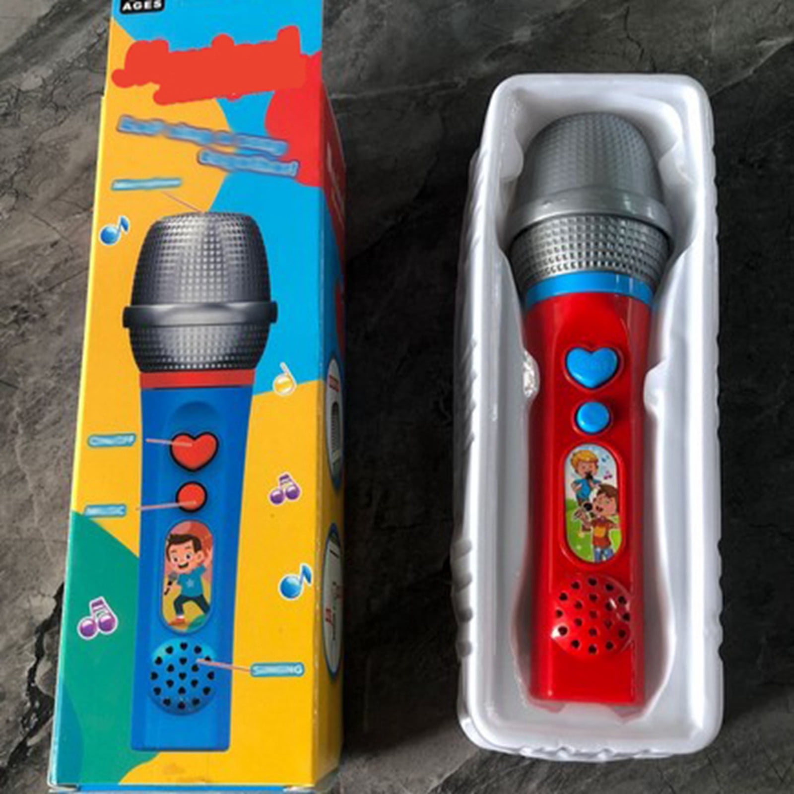 Children's Wireless Microphone Microphone Toy Baby Singing Small Mimics Real Plastic Microphone