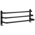 thumbnail image 1 of Rustproof Towel Bar Shower Towel Rack Kitchen Heavy-Duty Double Bathroom 3 Layer 30cm, 1 of 8