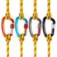 thumbnail image 2 of Amdohai 25KN Screw Locking Gate Carabiner Heavy Duty D-shape Buckle Pack D-ring Carabiner Climbing Rappelling Canyoning Hammock Locking Clip, 2 of 8