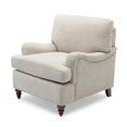 thumbnail image 4 of Clarendon Tissu d'Avoine de Mer Beige Fauteuil de Transition Rembourré en Polyester, 4 of 11