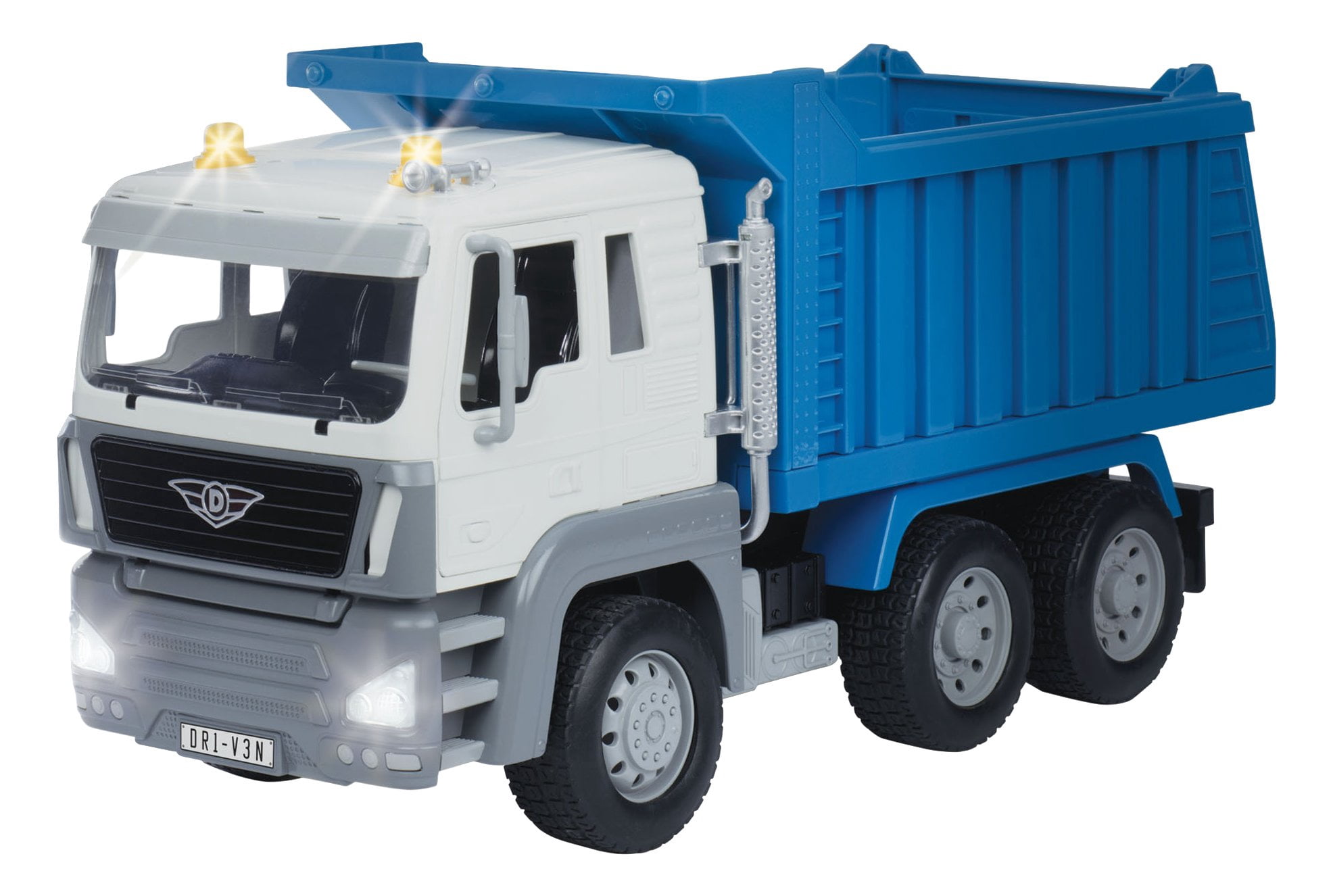 DRIVEN by Battat Dump Truck, 21 inches Large Toy Construction Vehicle