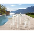 thumbnail image 2 of Meridian Furniture Table de Bar Carré pour Patio Extérieur Maldives, 2 of 13