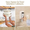 thumbnail image 3 of Gotham Steel 18 Piece Aluminum Ceramic Nonstick Detachable Handle Cookware Set in Cream, 3 of 8