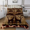 thumbnail image 1 of Erosebridal Woodland Giraffe Coverlet Set Queen, Junfle Animal Bedding Set, Leopard Cheetah Print Decor, 1 of 5