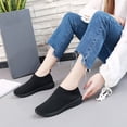 thumbnail image 3 of Kcodviy Chaussures de Course Semelles en Maille Travail Femmes Amorti Maximal Espadrilles Larges Extérieur Femmes Espadrilles à Enfiler Patins à Roulettes pour Femmes Chaussures de Sport Confortables Décontractées Espadrilles de Gymnastique pour Femmes Chaussure pour Femme, 3 of 7