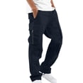 thumbnail image 1 of WRKEKC Cargo Pants for Men Pocket Patch Drawstring Multiple Pockets Straight Leg Work Pants Outdoor Fitness Pants for Active Wear, 1 of 5