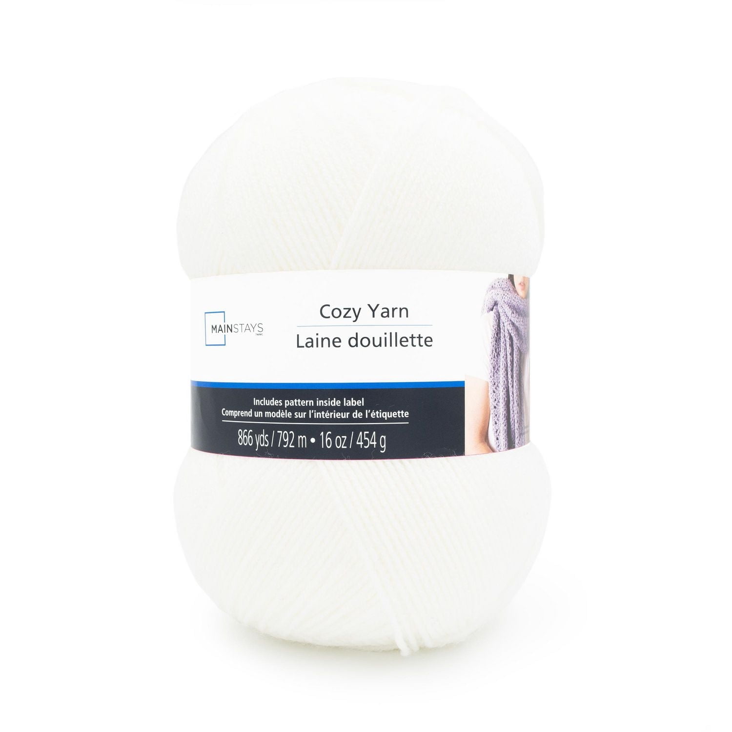 Mainstays Cozy Medium Acrylic Yarn 1 Ball