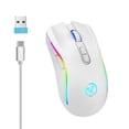 thumbnail image 1 of Souris Sans Fil 2.4GHz Souris de Jeu Rétroéclairage RGB Souris Optique USB de Jeu 4800DPI Rechargeable Silencieuse, 1 of 1