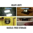 thumbnail image 4 of Bell + Howell Worklight 360 Black 600-Lumen Dual COB Battery-Powered Multi-Position Portable Task Lamp, Wipe Clean, 4 of 6