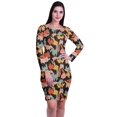thumbnail image 2 of Moomaya Womens Full Sleeve Printed Midi Length Printed Bodycon Dress, 2 of 6