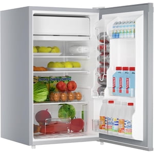 Ourlova 4.3 Cu.Ft Mini Réfrigérateur avec congélateur OneDoor Réfrigérateur 7Level Température gris