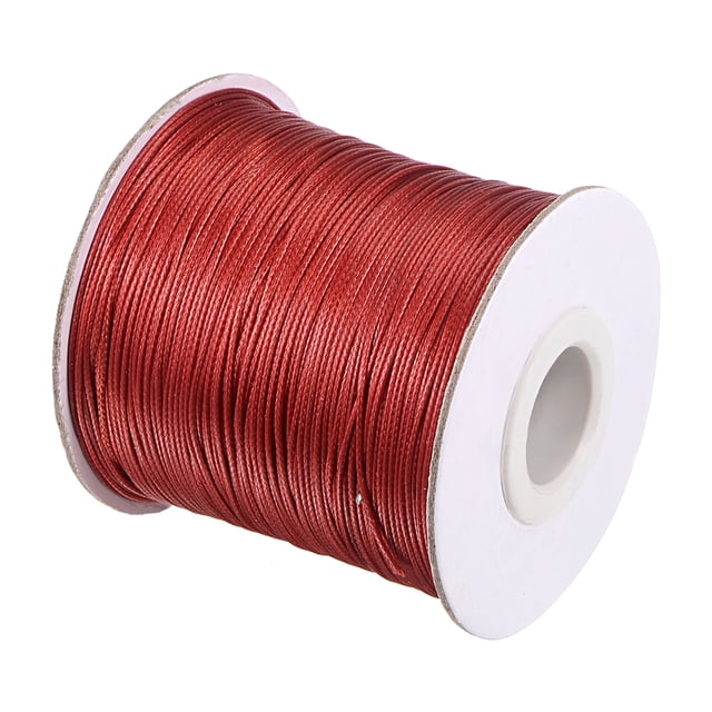 Unique Bargains Beading Thread Bracelet Weave Bead Craft Cord 0.5mm 159M/Roll (173-Yards) Decorative String, Wine Red