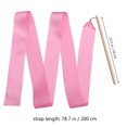 thumbnail image 2 of KAKOWELY 2Pcs 2m Colorful Rhythmic Gymnastics Ribbon Dancing Gymnastics Ribbon Dancing Streamers for Kids Children (Pink),92.13"X2.36"X0.43", 2 of 5
