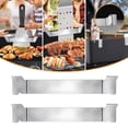 thumbnail image 4 of adviicd Lot de 2 Support de Spatule pour Plaque de Cuisson Conception Acier Inoxydable Grille Outil de Barbecue Grille Accessoires pour Plaque de Cuisson à Surface Plane et Autres Plaques de Cuisson Argent, Taille Unique, 4 of 5
