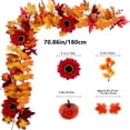thumbnail image 3 of Yhmxh Simulation Maple Leaf Rattan Wholesale Europe And The United States Home Decoration Simulation Maple Leaf Scenic Arrangement Simulation Maple Leaf Wall Mounted Maple Leaf Rattans, 3 of 6