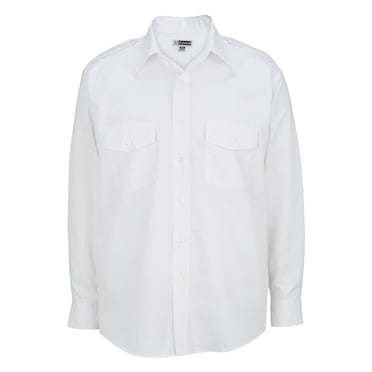 Ed Vêtements Chemise Homme à Manches Longues Exigeante, Blanc, G 37