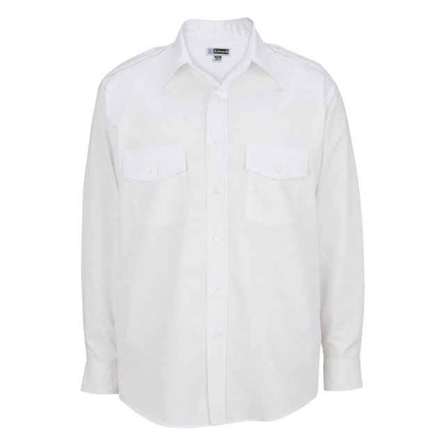 Edwards Garments Chemise Navigateur à Manches Longues pour Homme - Blanc - Très Grand