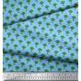thumbnail image 2 of Soimoi Polyester Crepe Fabric Lotus Block Decor Fabric Printed Yard 52 Inch Wide, 2 of 3