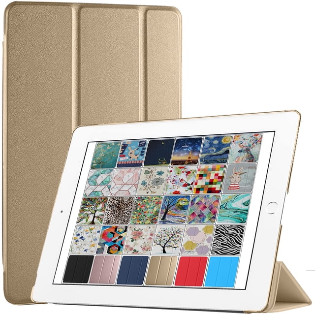 DuraSafe Cases For iPad Air 3rd Generation 2019 - 10.5 Inch Slimline Series Lightweight Protective Cover with Dual Angle Stand & Froasted PC Back Shell - Gold