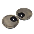 thumbnail image 3 of Thinsony 2Pcs 60mm Ordinateur Table de Bureau Cache Passe-Fils Trou de Câble Bronze 1Set, 3 of 6