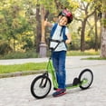 thumbnail image 2 of Aosom Kick Scooter, Kids Ride on Toy w/ 16'' Inflatable Wheel, Green, 2 of 10