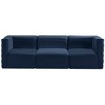 thumbnail image 4 of Meridian Furniture Quincy Canapé Modulaire en Velours Bleu Marine, 4 of 27