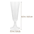 thumbnail image 2 of AMERTEER 12 Pcs Verre à Champagne Jetable en Plastique Verre à Boire Verre à Vin Rouge (Transparent), 2 of 6