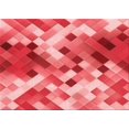 thumbnail image 1 of Ahgly Company Tapis d'Intérieur Rectangulaire Transitionnel Pastel Rouge Rose Lavable à la Machine, 5 Pieds x 7 Pieds, 1 of 7