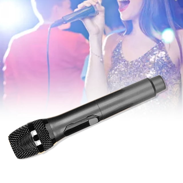 Microphone 1 pour 2 Affichage LED Microphone de Karaoké Portatif pour Conférence à Domicile en Extérieur
