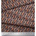 thumbnail image 3 of Soimoi Viscose Chiffon Fabric Leaves Small Print Fabric by Yard 42 Inch Wide, 3 of 3