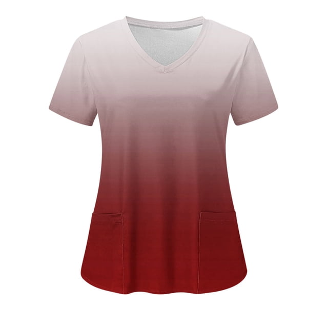 Vente Liquidation de Hauts pour Femmes! Hauts à Col en V pour Femmes Blouses de Travail pour Femmes à Manches Courtes Graphiques Chemises d'Été Automne 2025 Y2K