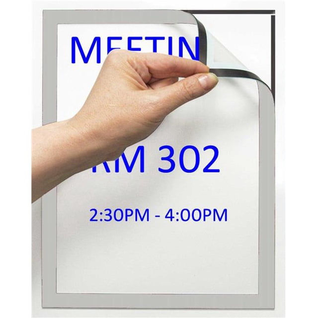 Tarifold P18600 Magneto Display Frames with Magnetic Back, Silver - Letter Size