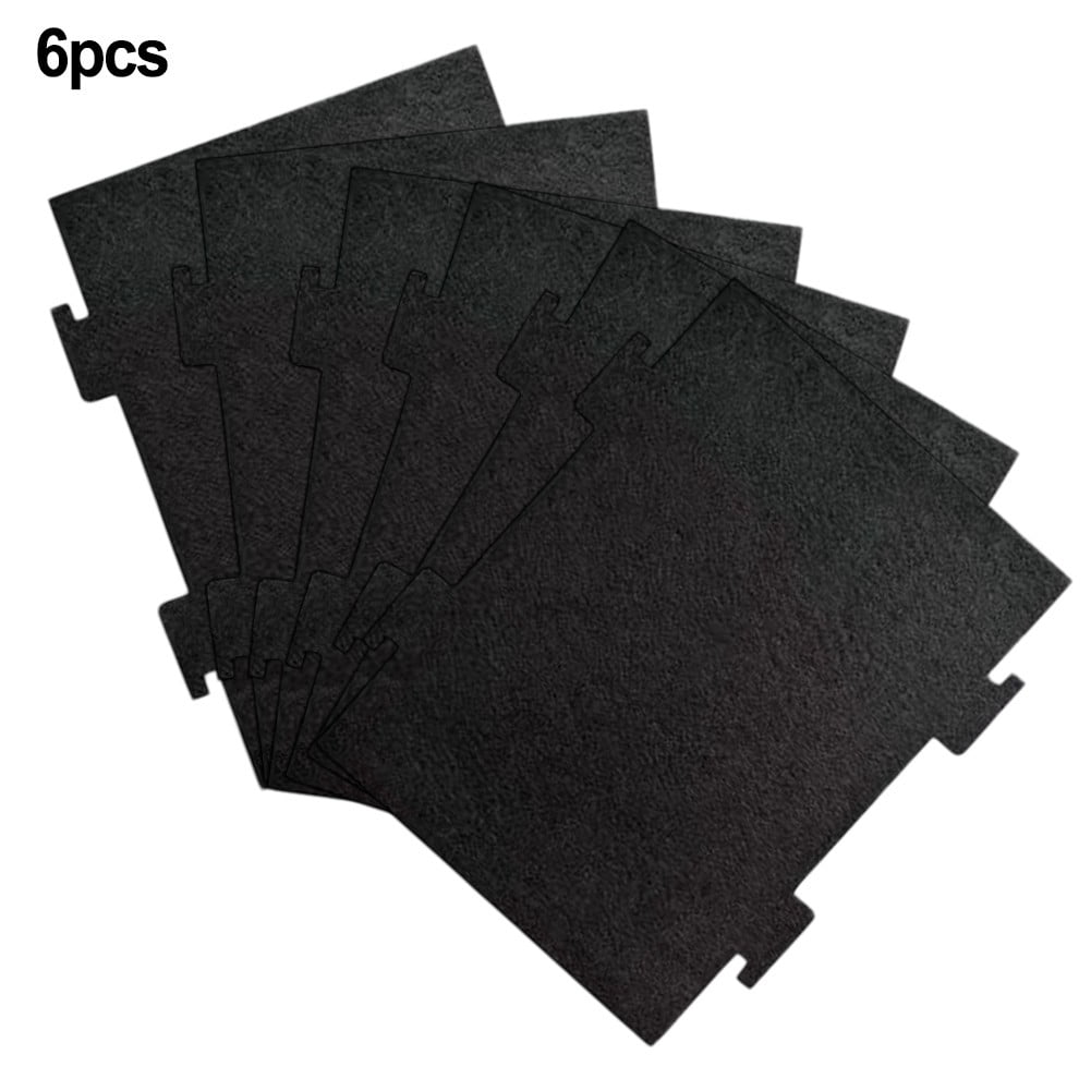 Activated Charcoal Filters for Microwave Oven Compatible for Kitchen Aid Low-Profile Model KMLS311HBL for Whirlpool Over The Range Microwave Hood Models W11282981 6 Pack