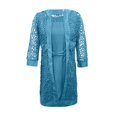 thumbnail image 3 of Robes pour la Mère de la Mariée pour Femmes Manches Longues Veste Longueur Genou, 3 of 6