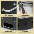 thumbnail image 3 of Topbuy Outdoor Pizza Oven for Cooking 2 Pizzas Wood Fire Pizza Stone w/ Pizza Peel Pizza Stone Waterproof Cover Fold-up Legs, 3 of 9