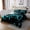 Teal, variant on YST Boys Gaming Room Bedspread Queen Gamer Quilt Set 3 Pcs, Blue Geometry Honeycomb Print Coverlet Set, Gamepad Controller Decor Bed Set Modern Abstract Plaid Bedding