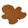 thumbnail image 1 of Holiday Time Silicone Spoon Rest, Gingerbread Cookie Shaped, Brown, 1 of 8