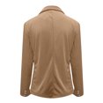 thumbnail image 5 of Womens Summer Clothes Womens Summer Fashion Solid Color Slim Long Sleeve Double Breasted Suit Small Jacket, 5 of 5