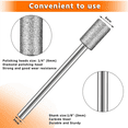thumbnail image 2 of 80 Pieces Diamond Burr Bits Stone Carving Set for Rotary Tool with 1/8 Inch Shank for Polishing Engraving Stone, 2 of 6