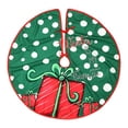 thumbnail image 1 of Pisexur Christmas Tree Skirt ,Many patterns 35.16"Christmas Tree Upholstered Bottom Cover, Suitable For Christmas Tree Decorations, Christmas Family Gathering Christmas Decorations Christmas Gifts, 1 of 5