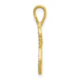 thumbnail image 2 of Diamond2Deal 10K Yellow Gold Grooved Letter G Initial Pendant for Women, 2 of 5