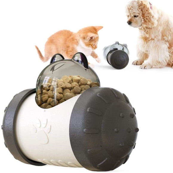 Jouet de Distribution de Nourriture pour Animaux de Compagnie, Jouet pour Animaux de Compagnie de Distributeur de Nourriture de gobelet,pour Chiens Chats de Tous âges (Noir)