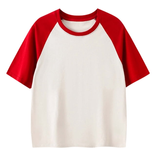MIASHUI T-Shirts Garçons Filles Coton Col Rond Basique Superposition Usage Quotidien, Beige, 10-11 Ans