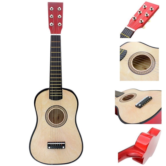 21 Inch Classical Guitar 6 String Folk Acoustic Kids Beginners Guitar Musical Instrument Small Guitar For Beginner And Children Random Color
