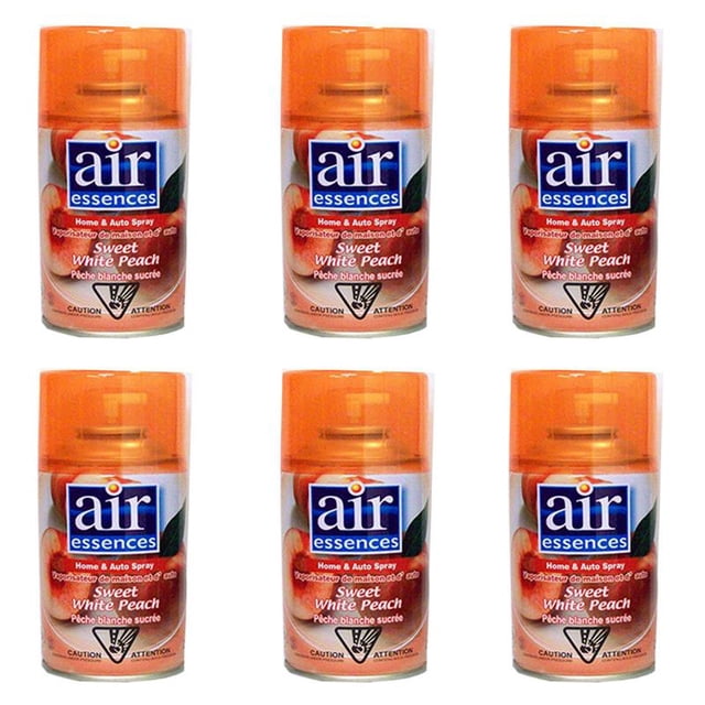 Air Essences Home & Auto Spray- Sweet White Peach (250ml) (Pack Of 6)